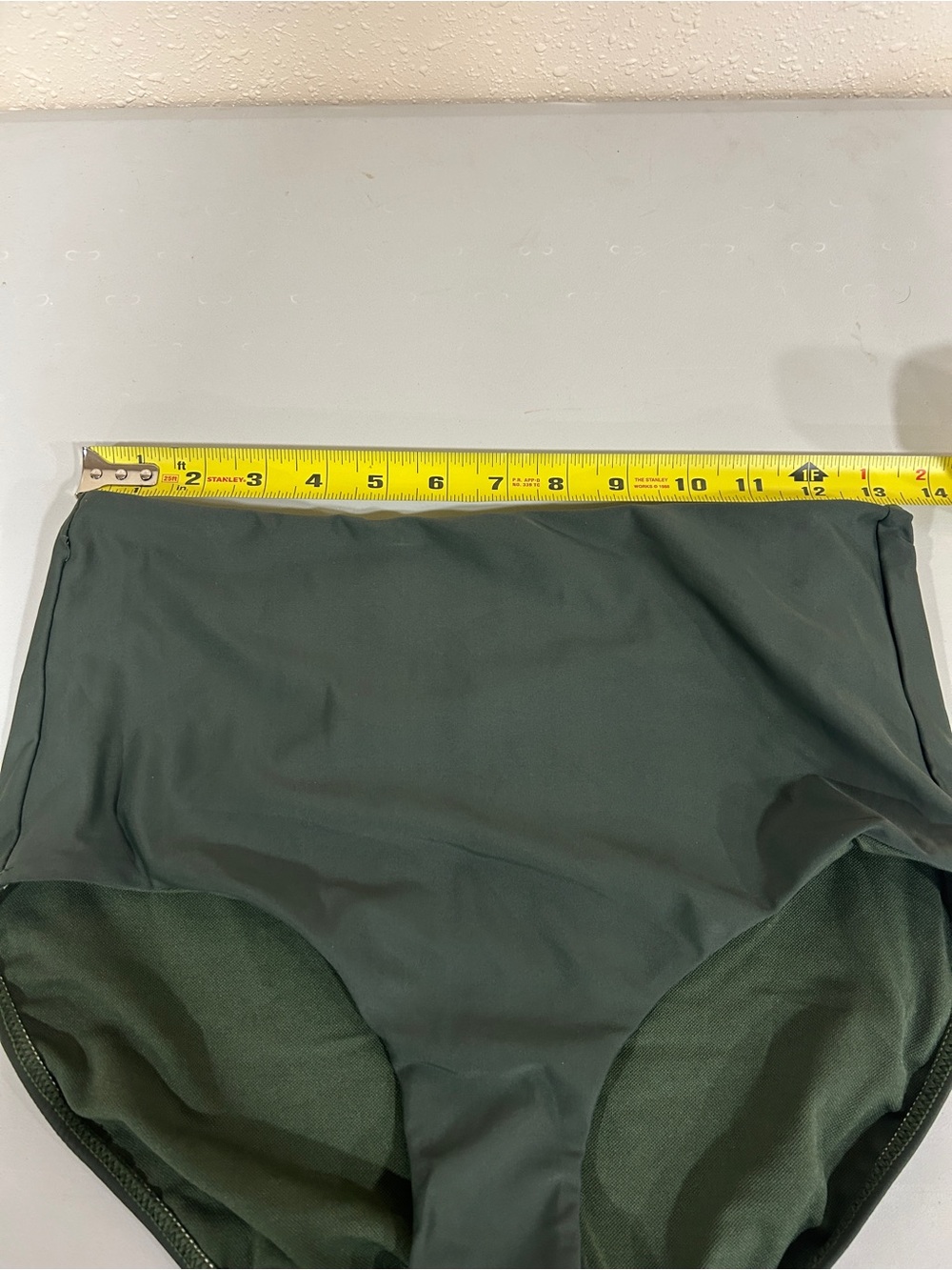 Janela Bay High-Waist Bikini Bottom - Forest Green - Picture 6 of 6